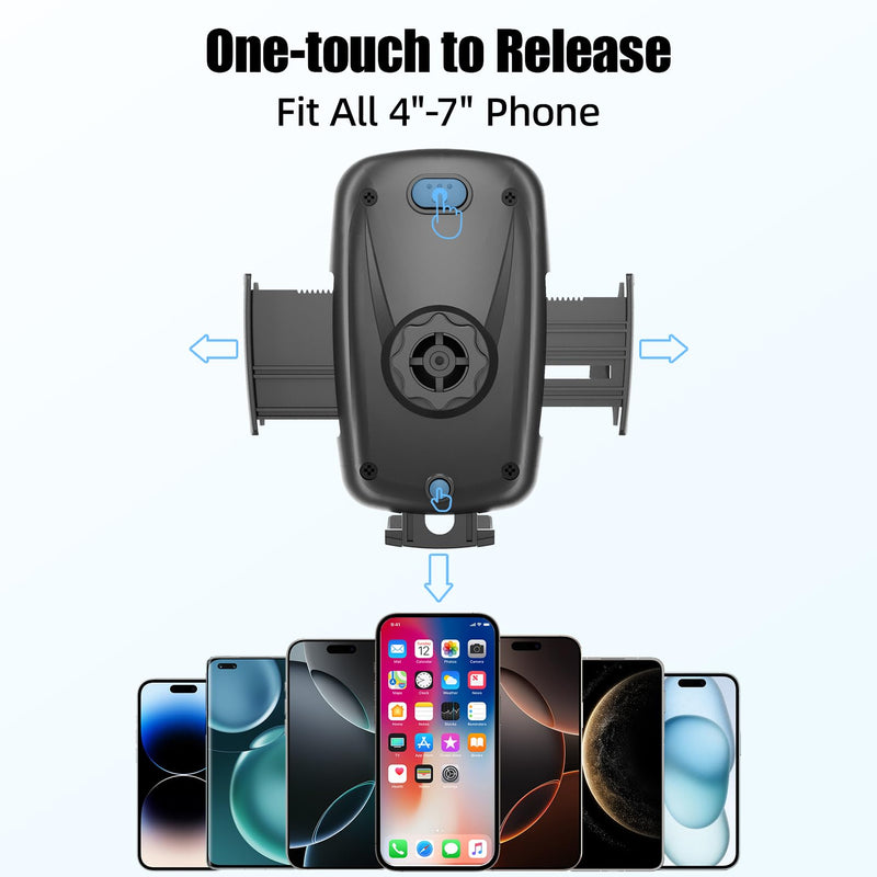 Cup Holder Phone Holder for Car, Car Phone Mount for Your Car | 360°Rotation Cell Phone Holder Mount for Car, Universal Cup Holder Phone Holder Compatible with iPhone & Smartphones Black