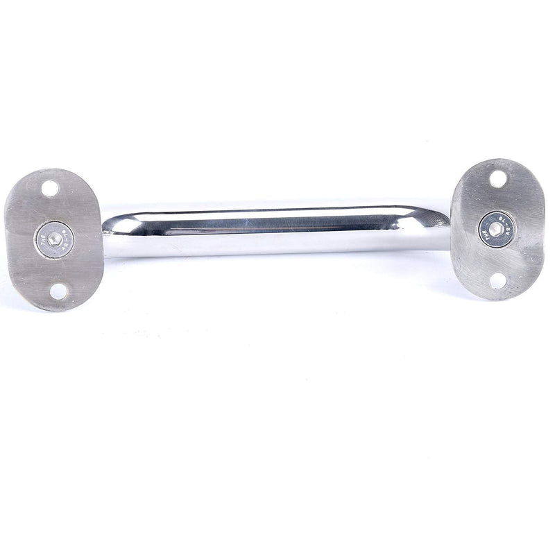 Amarine Made Stainless Steel Boat Handrail, Marine Rail, Grab Handle, Overall Length 9",Plate Size 1-5/8"2-1/2" Round Tube 1" Fastener1/4 - W9968S (2-Pack)