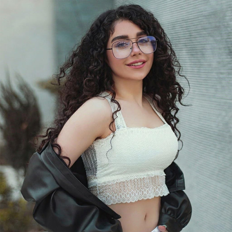 Aviator Photochromic Eyeglasses for Women and Men, Metal Square Frame Fashion Glasses for Night Driving Gold