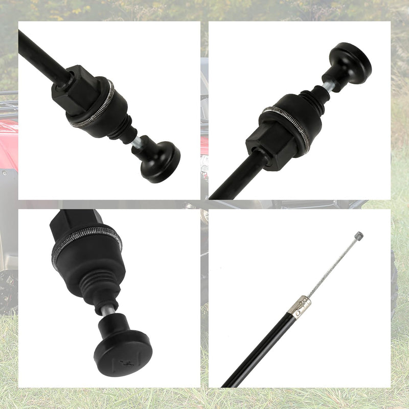 Choke Cable for Rancher 350 TRX350 TRX350FM TRX350TM TRX350FE 2000-2006 Fourtrax 300 350 Foreman 400 ATV 4 Wheeler Quad with Starter Valve Plunger Kit Part 17950-HN5-671 TRX350 Choke Cable