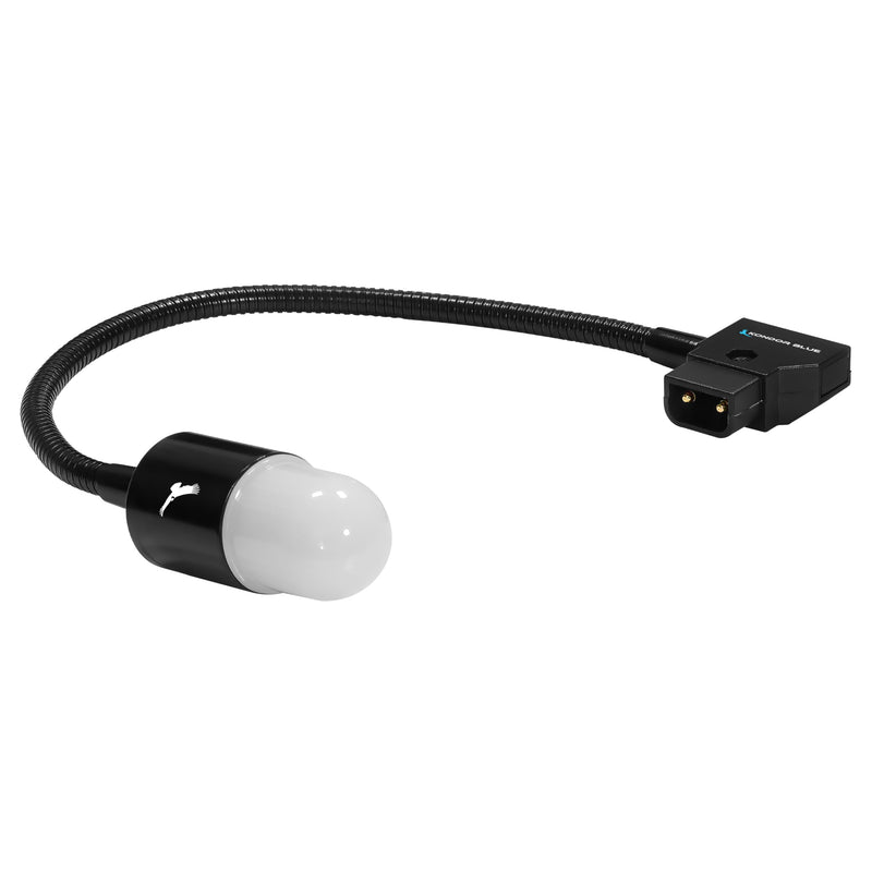 KONDOR BLUE | Firefly D-Tap Light 12" | D-Tap Powered Light, Adjustable Brightness, Red-Light Stealth Mode, & Flexible gooseneck That Holds Position | Filming in lowlight or Even Pitch-Black Settings Black 12 Inch
