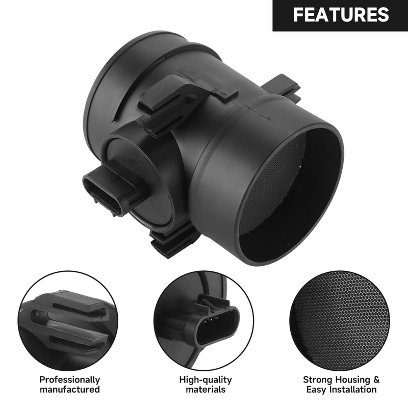 Mass Air Flow Sensor Meter Sensor MAF Sensor - Compatible for Chevrolet Express 1500/2500/3500 2003-2015 for GMC Savana 1500/2500/3500 2003-2015 - Replace Part 15926193