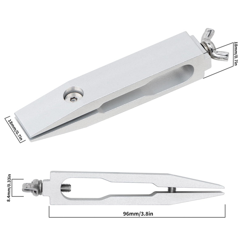 CWOVRS Extended Knife Clamps (2-Pack) for RUIXIN PRO RX-009 Knife Sharpener - Professional Grade Extended Design for Thin & Narrow Knives for Blades Under 0.16 inches, Aircraft Grade 7075 T6 Aluminum