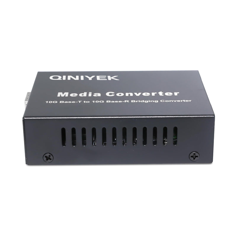 10G Multi-Gigabit SFP Media Converter, 2 Port 10G Ethernet Media Converter,1x 100M/1G/2.5G/5G/10GBase-T RJ45 to 1x 10GBase-X SFP+ Slot NDAA & TAA Compliant, Power Adapter and Manual Included