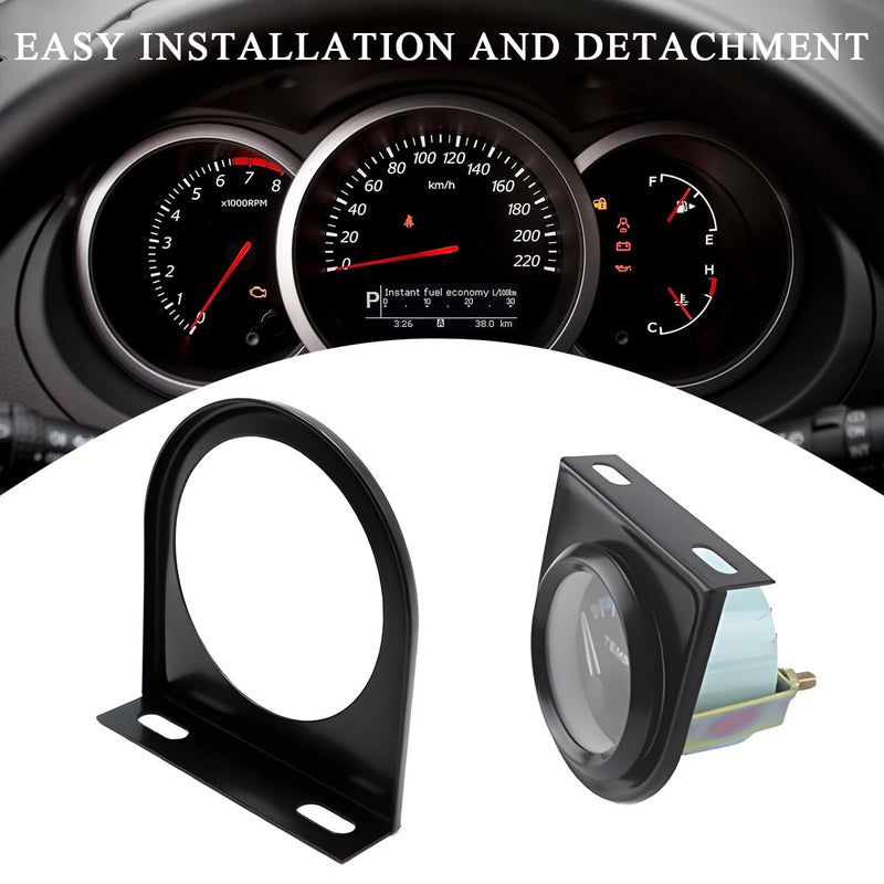 Single Gauge Mounting Panel, 2.1 Inch Gauge Mounting Panel Bracket Pod with Single Hole, Metal Gauge Pillar Bracket Holder for Most Vehicles' Dashboard, Car Accessories 1 PCS