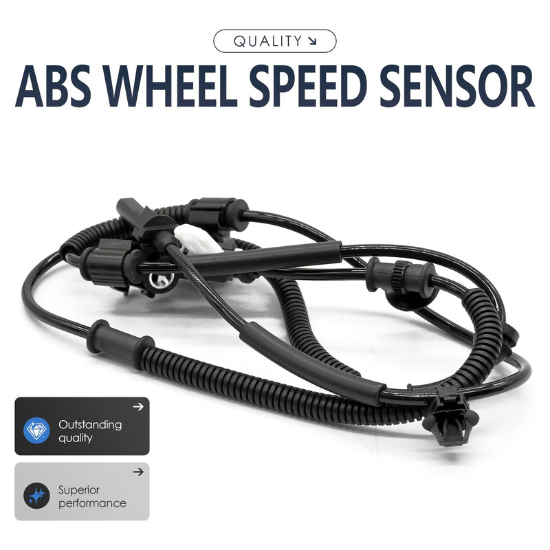 2PCS Rear Left and Right Abs Wheel Speed Sensor Compatible with Ford F-150 Mark Lt BL3Z2C190A BL3Z2C190B ALS2599 ALS2600 V8 6.2L 6210cc 379cid, SVT Raptor 11 12 13 14 2011 2012 2013 2014