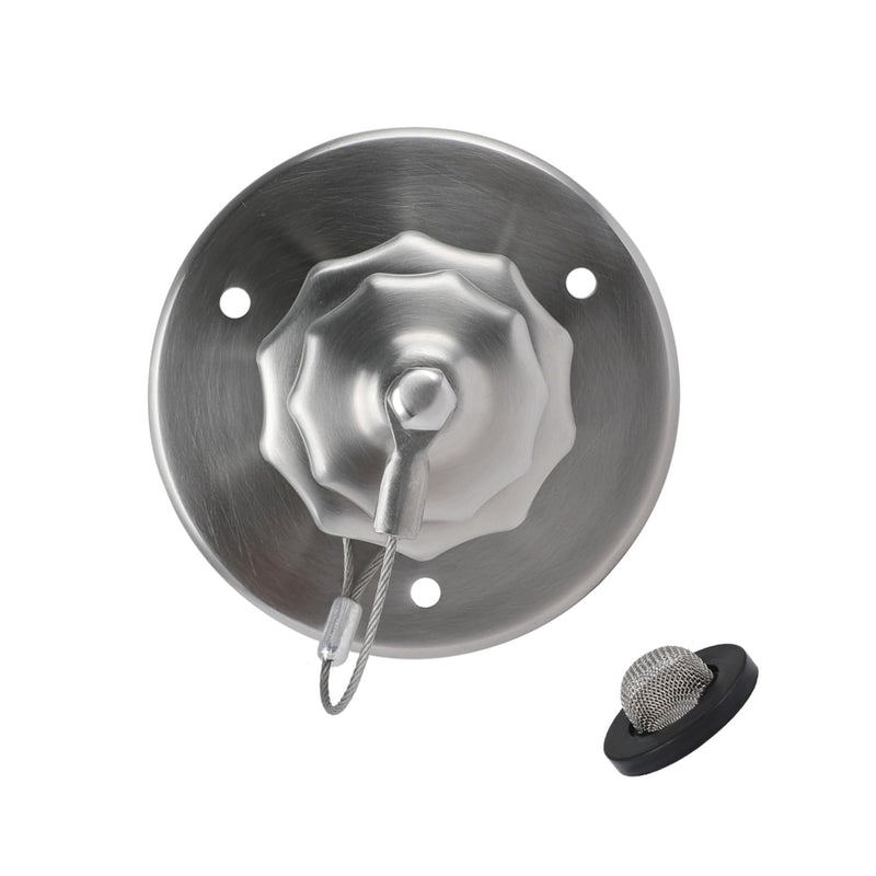 G-Sunny All Metal RV City Water Inlet with Check Valve, RV Water Inlet Replacement, RV Water Fill Inlet,RV Water Inlet Connection for for RV Camper Motorhome Trailer Marine