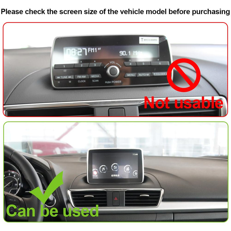 Car Phone Holder for Mazda 3 / CX-3 Auto Accessories [Only for Mazda 3 2014-2016 & 2016-2021 CX3 7" Screen] [Auto Lock Hands Free Cell Phone Mount Car fits for iPhone & All Smartphones] For Mazda 3 2014-2016 & 2016-2021 CX-3 7" Screen