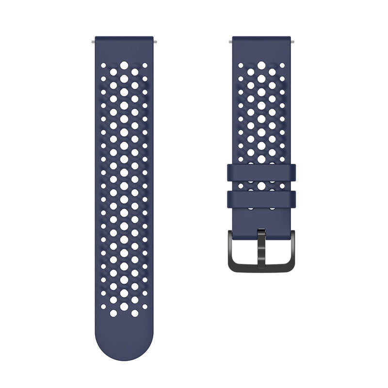 Lijinlan Case and Band Fit for Amazfit Active Max, Soft Silicone Protective Case Cover with Breathable Sport Replacement Strap for Amazfit Active Max Smart Watch Accessories Navy