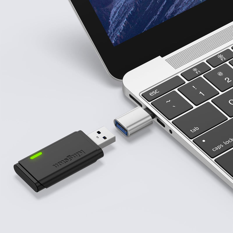 6 Pack USB C to USB Adapter, USB Type C Male to USB A 3.0 Female OTG Adapter for iPhone 17 16 15 Pro Max, MacBook Pro, Flash Thumb Drive, iPad, Samsung Galaxy, XPS and More Type C Device (Silver) Silver