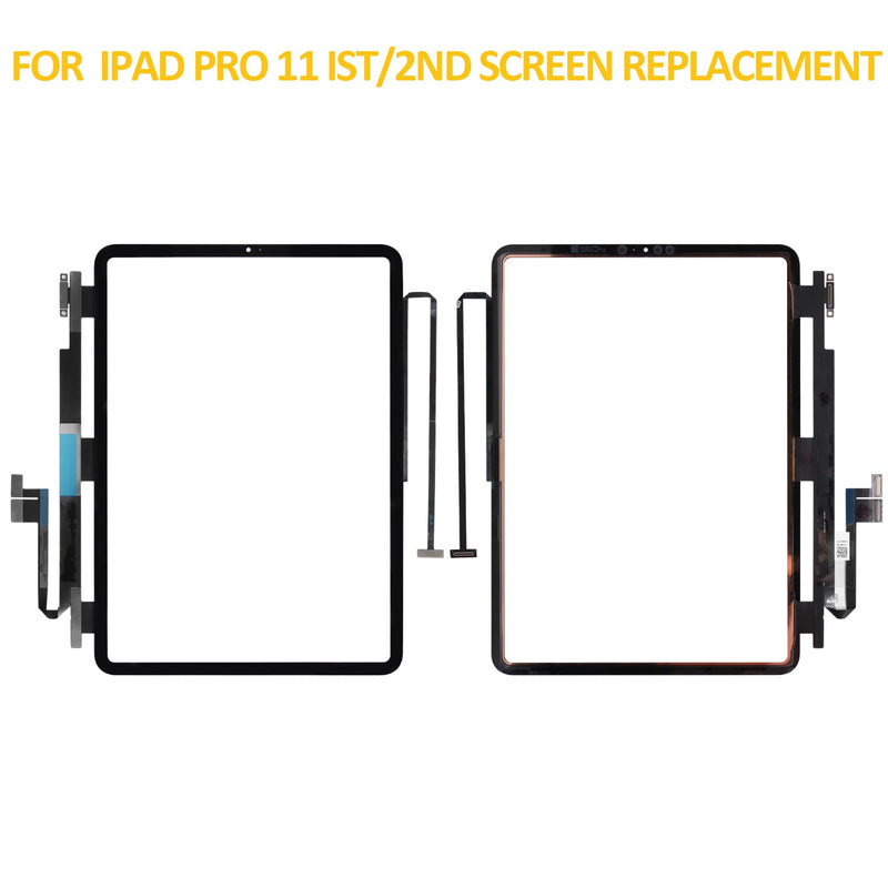 for iPad Pro 11 Touch Screen Replacement 1st Gen 2018 / 2nd Gen 2020 Touch Digitizer Glass A2013 A1934 A1980 A1979/A2068 A2230 A2228 A2231 with Tools