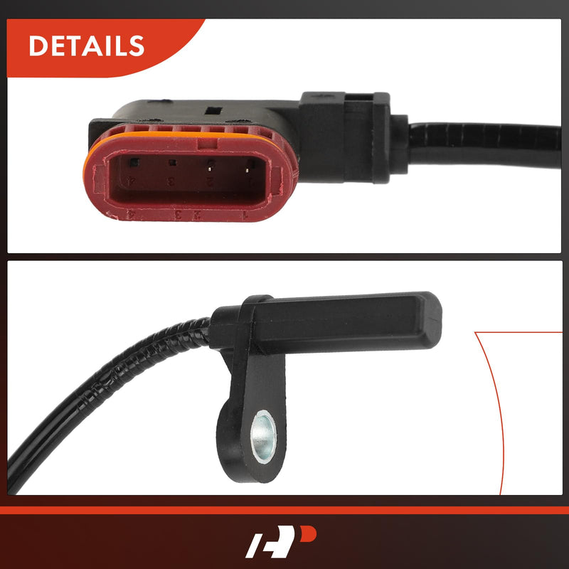 A-Premium 2PC Set Rear ABS Wheel Speed Sensor Compatible with Mercedes-Benz - C250 2013, C300 2008-2013, C350/C63 AMG 2008-2015 - Rear Driver & Passenger Side, Replace# 0986594546 Pack of 2