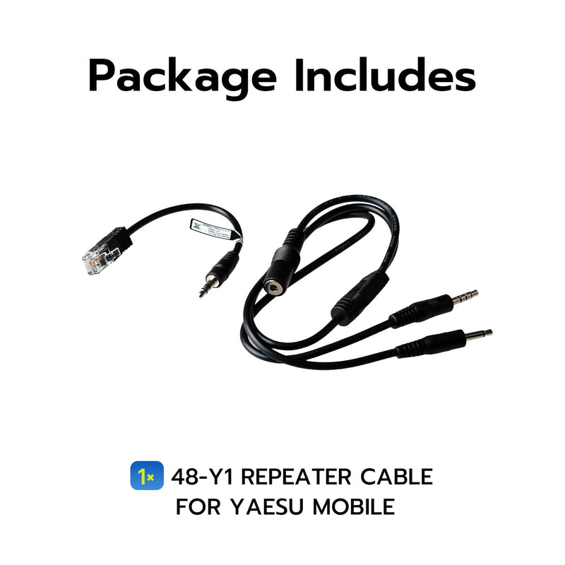 Gam3Gear 48-Y1 Repeater Controller Cable for YAESU BAOJIE TYT Mobile FT-2800 T-8800 FT-7800 Radio Walkie Talkie