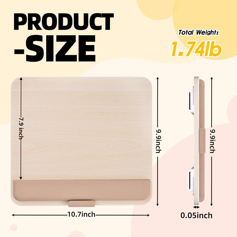 Wooden Tablet Stand for iPad Pro 12.9/11, Air, Mini, Fire HD, Samsung Galaxy Tab and More - Adjustable Portable Mount for Drawing/Desk/Writing/Watching Wooden