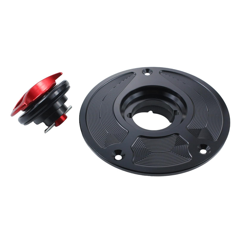 Motorcycle CNC Aluminum Gas Cap Gas Fuel Tank For CB1000 CB1000R CB600F CB1300 CBF1000 CBR1000RR CBR1100XX CBR1100 CBR600RR CBR900RR CBR929RR 954 CBR600 F4 F4I VTR1000F RVF 400 (Red) Red