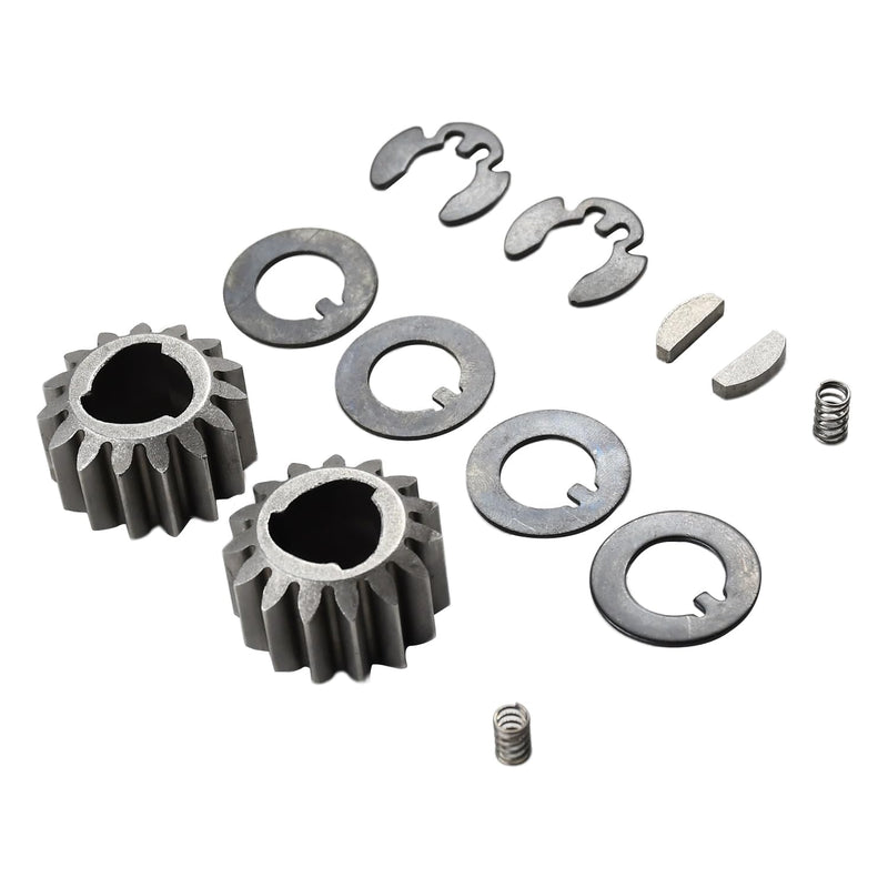 Pinion Gear Kit 105-3040 Recycler Rear Wheel Gear Kit for Toro 22 Recycler Lawn Mower, 105-3040 Pinion Gear, 105-6840 Thrust Washer, 65-2720 Ring Clip, 39-9650 Compression Spring, 612066 Key