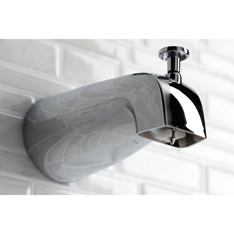 Kingston Brass K188A7SB 5-1/4 Inch Zinc Tub Spout with Diverter, Brushed Brass