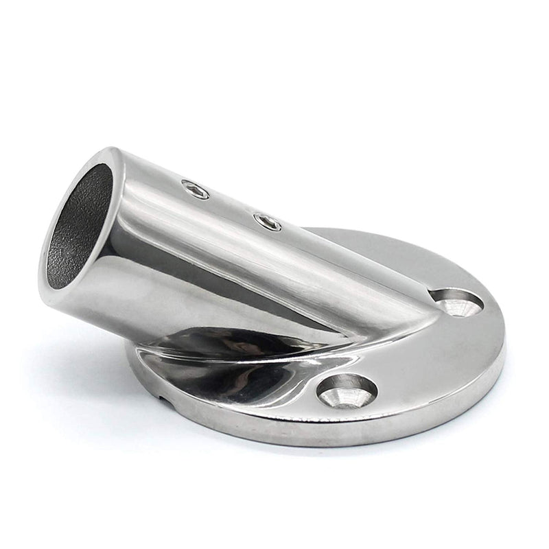 NRC&XRC Heavy Dudy 316SS Marine Boat Hand Rail Fittings 30 Degree Round Base for 1'' OD Tube 30° FOR 1" ODTube