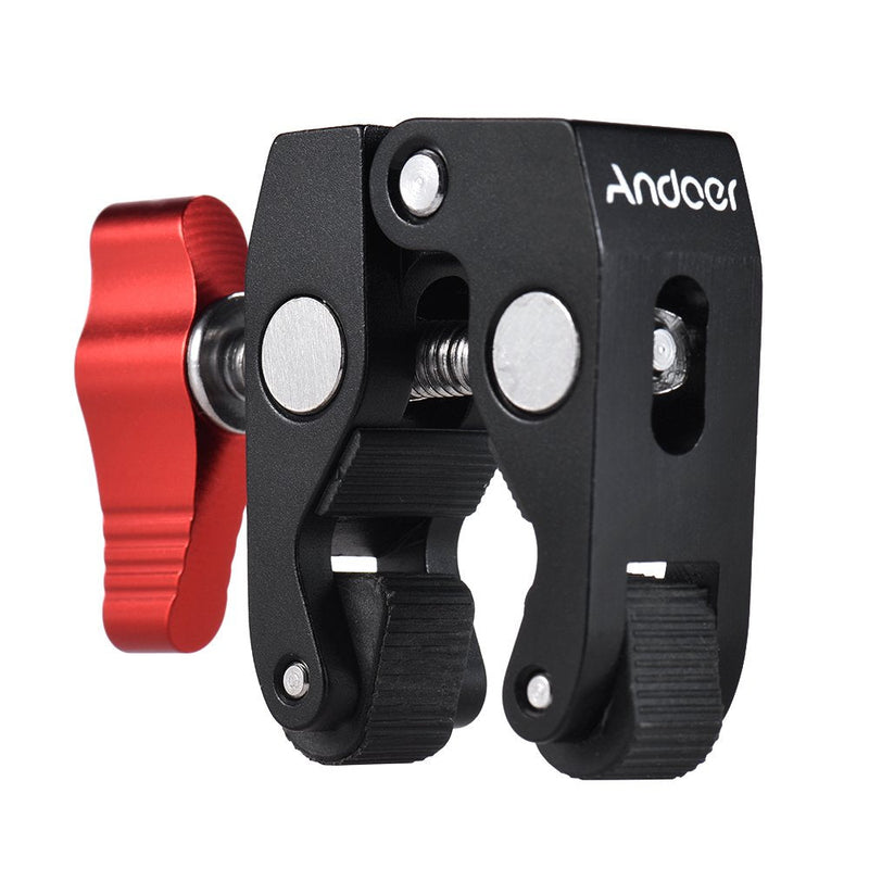 Andoer 2-Pack Crab Pliers Clip Super Clamp 1/4 & 3/8 Threaded for DSLR Rig LCD Monitor Studio Light Camera Magic Arm Photo Studio Accessory