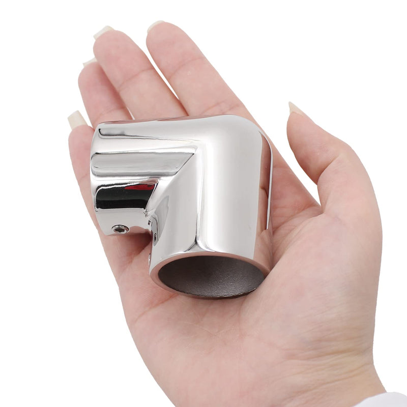 SHENGHUISS Boat Hand Rail Fitting Marine Grade 316 Stainless Steel Boat Accessories Polished Pipe Connector with L Shape Hex Key 1-1/4 inch 90 Degree