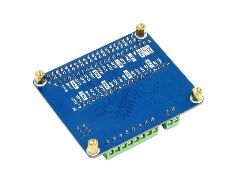 Waveshare DC Motor Driver Module for Raspberry Pi Pico Driving Up to 4X DC Motors Suitable for 2WD or 4WD Driving