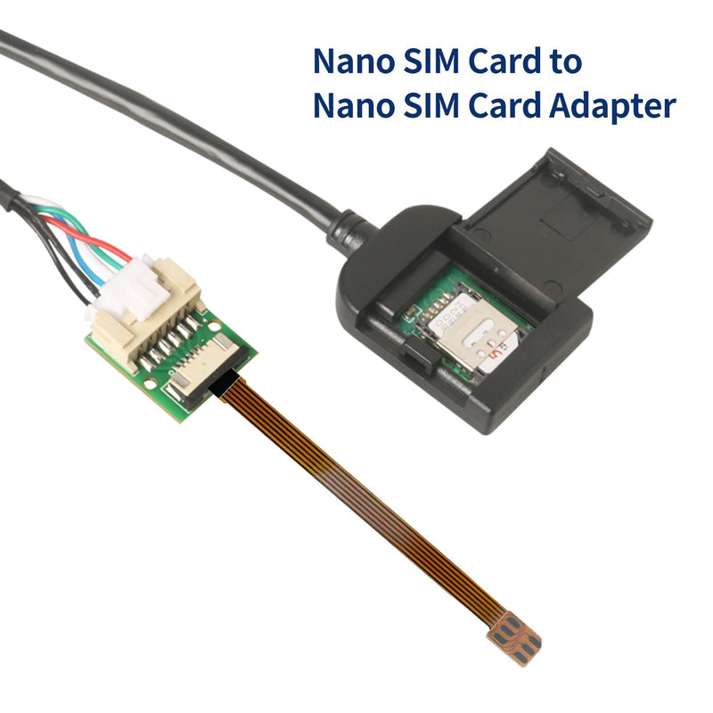 50cm/19.7in eSIM to Nano SIM Card Extension Cable Android Car Multimedia GPS Adapter SIM Card Slot Converter Automotive Accessories Wire Harness Replacement Part