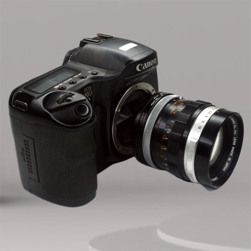 PHOLSY Lens Mount Adapter Manual Focus with Aperture Lever, Only Macro Shots, Compatible with Canon FD FL Mount Lens to Canon EOS EF-Mount Camera Body, FD to EOS, FD to EF Canon FD to EOS (Macro)