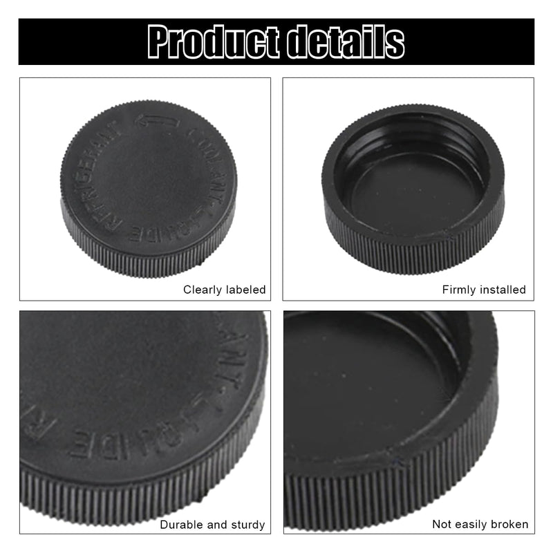 2PCS 21712-79900 Engine Radiator Coolant Water Tank Reservoir Cap, Car Radiator Cover Car Replacement Part, Compatible with Nissan Murano Rogue Versa Infiniti Black