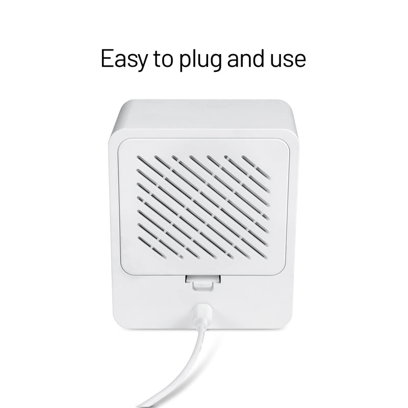 Wasserstein Alarm Clock Camera Case - Compatible with Wyze Cam V4/V3/V3 Pro/OG - Cover for Low-Key Camera Placement (White) (Camera NOT Included) for Wyze Cam V3