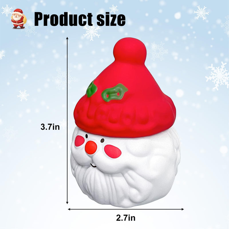 2.7 inch Large Grinder Kitchen Helper, Santa Claus Shaped Grinder for Christmas Gift - White