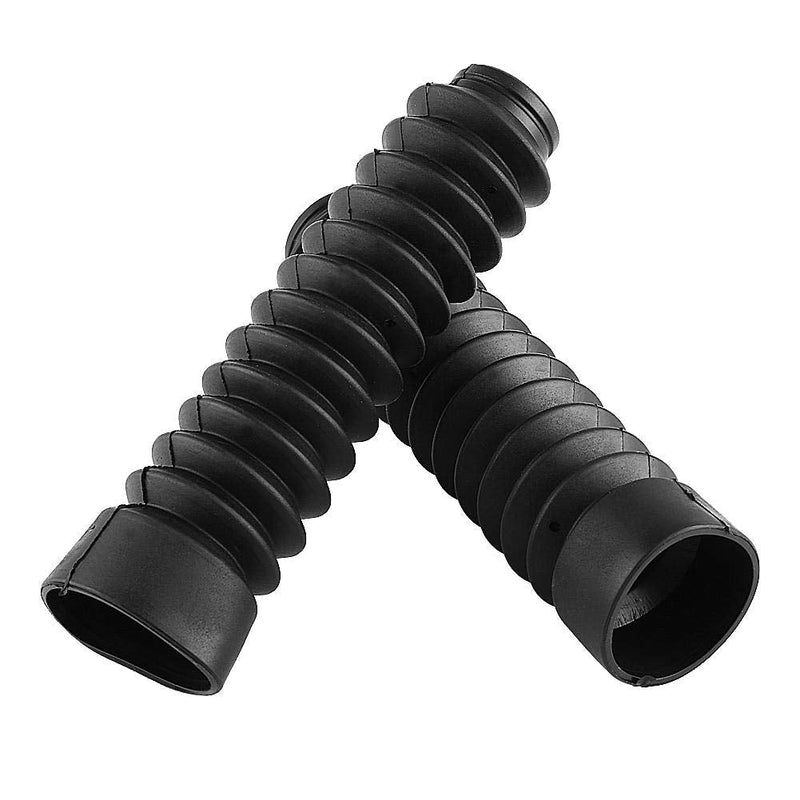 KIMISS Front Fork Cover, 205x42mm Motorcycle Front Fork Cover Gaiters Boots Shock Damping Dust Cover(Black) Black
