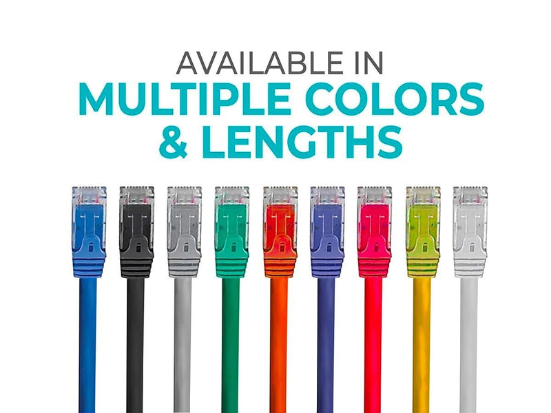 Monoprice Cat6 Ethernet Patch Cable - Snagless RJ45, 24AWG Stranded Pure Bare Copper Wire, 550Mhz, UTP, 50 Feet, Black - Flexboot Series 1 Pack