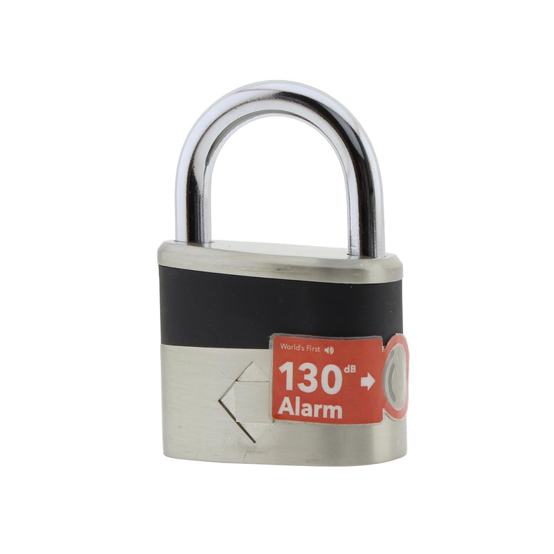 Blackstone Anti-Theft Loud 130db Alarm Padlock Weather Proof Heavy Duty Multi Purpose (10mm Shackle) 10mm Shackle