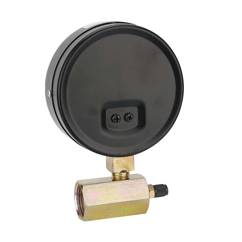 MEASUREMAN 4" Steel Gas Pressure Test Gauge Assembly, 3/4" FNPT Connection, 0-15Psi/0-30InHg, 1.6% Accuracy, 0-15Psi/0-30InH2O