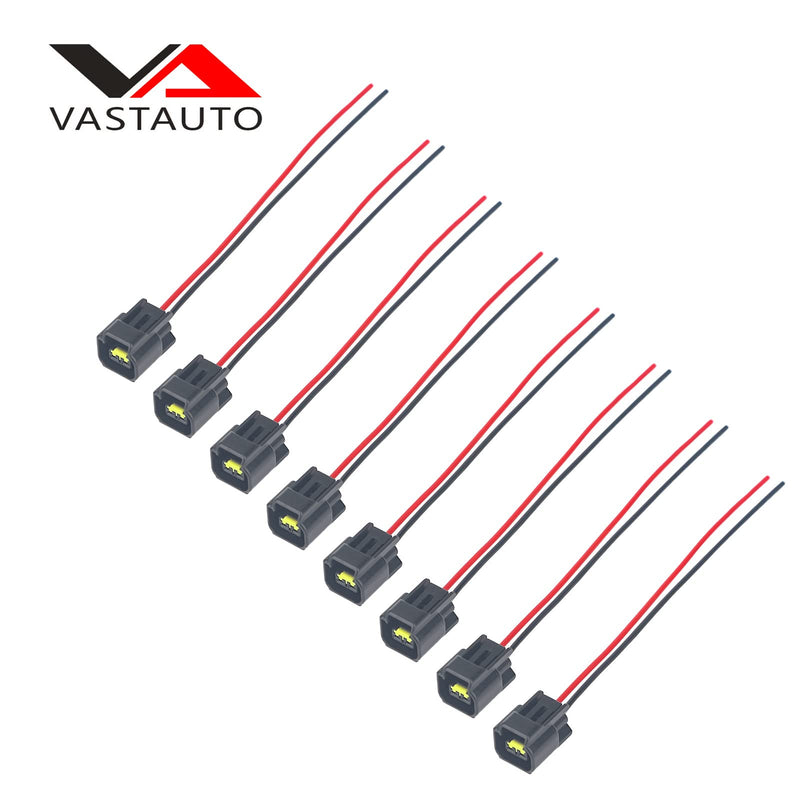 Modular Ignition Coil Female Connector Plug Wire Harness Pigtail Fits for 4.6L 5.4L 6.8L Ford F150 F250 F350 Super Duty Mustang Explorer Expedition Crown Victoria (8Pcs)