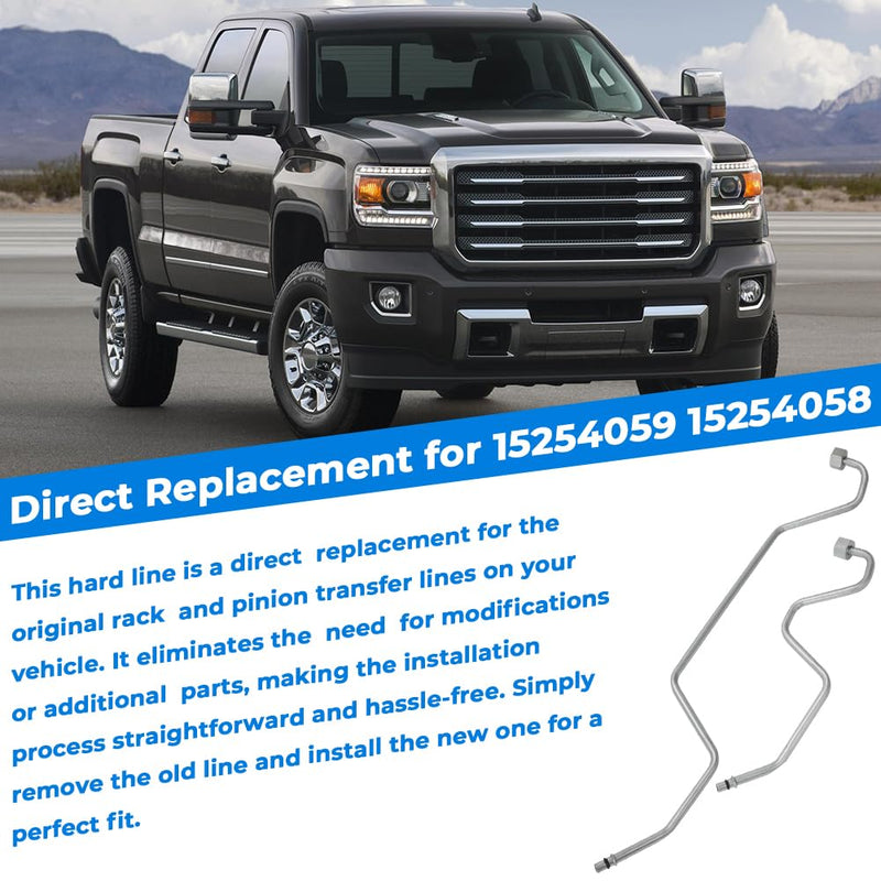  [AUSTRALIA] - For 2008-2014 Tahoe Suburban Avalanche Rack Pinion Transfer Lines Hard lines on Rack Replacement For 15254059 15254058