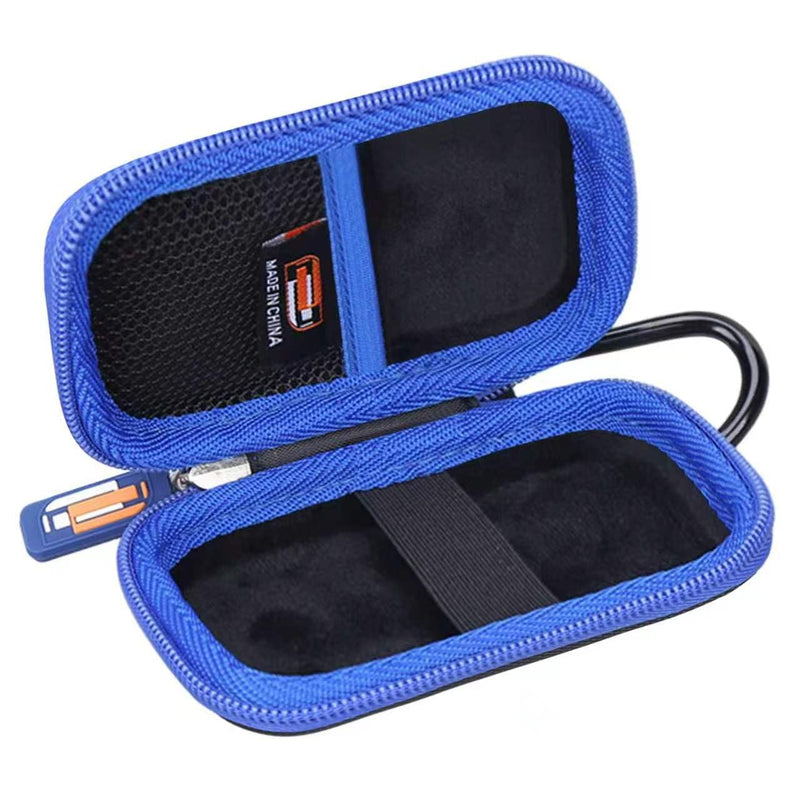 Hard EVA Carry Case Compatible with Eyoyo Mini 1D/2D Eyoyo 1D/2D Bluetooth Barcode Scanner, Portable Travel Storage Box with Strong Zipper & Carabiner Clip (Case Only)
