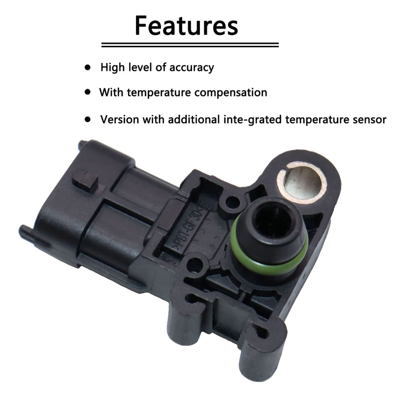 Manifold Absolute Pressure MAP Sensor Intake Air 55573248 for Chevy Aveo Camaro Express Impala Silverado Cruze GMC Canyon Sierra Savana 1500 HHR Buick Enclave Cadillac CTS Pontiac G5 12591290