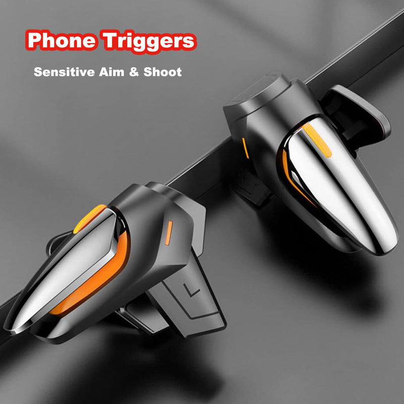 Phone Triggers for PUBG Game Controller, New Version Phone Triggers for Gaming PUBG Mobile/Knives Out/Call of Duty, Sensitive Shoot & Aim PUBG Trigger Smart Phone Gamepad Game Triggers for iOS/Android