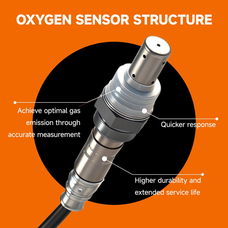 " VEIFNIY Upstream & Downstream Oxygen Sensor Set|Direct Replacement for OE 234-4587| Compatible with Chrysler, for Dodge, for Jeep V6 2.7L-4.0L & V8 4.7L-6.1L 2001-2010 Models-INCLUDES GLOVES "