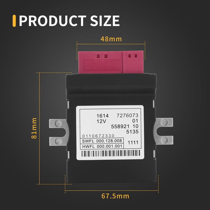 16147276073 Fuel Pump Control Module Unit Oil Control Computer Module for B-M-W X3 X4 X5 X6 228i 320i 328i 335i 428i 435i 528i 535i 550i 640i 740i 750Li 760Li M2 Replace# 16147268462