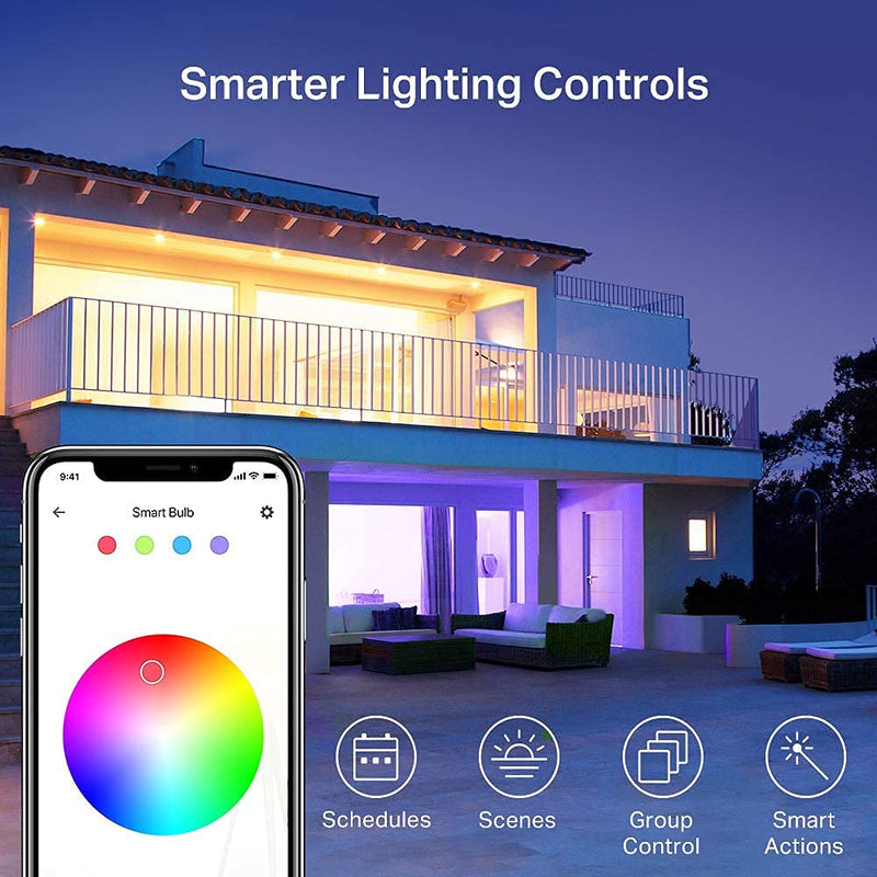 Kasa Smart Bulb, 1000 Lumens Full Color Changing Dimmable Smart WiFi Light Bulb Compatible with Alexa and Google Home, 11W, A19, 2.4Ghz only, No Hub Required (KL135P2), 2-Pack,White 1000 Lumens, 2-Pack