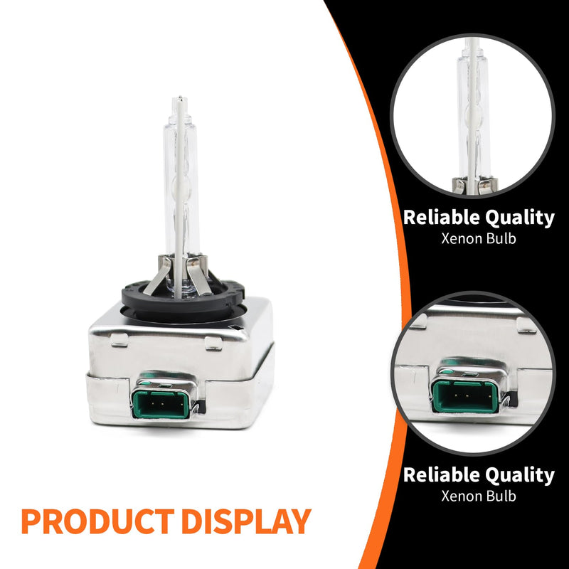 Xenon Headlight Ballast Kit with Igniter & D3S Bulb Compatible with Mustang 2010-2019 8A5Z-13C170-A DL3Z-13C170-A 7L7Z-13N021-A