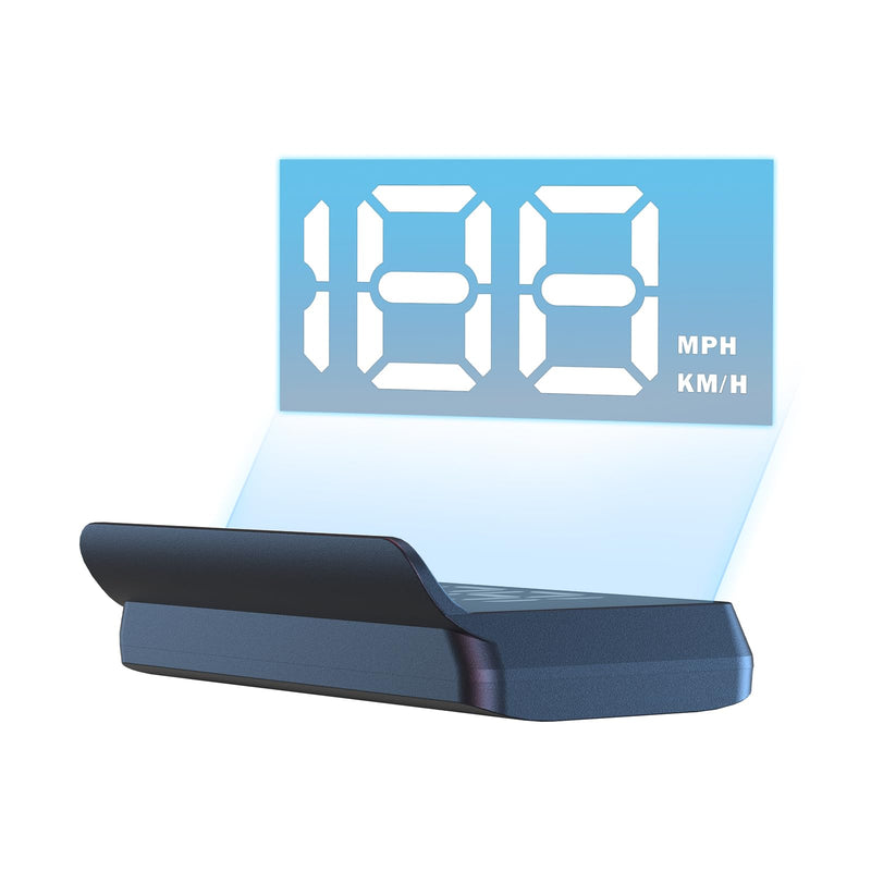 W2 White Heads Up Display for Cars, 3.5" Large Screen Auto Dimming HUD with Sunshade, USB Powered Digital GPS Speedometer, Plug and Play for All Vehicles