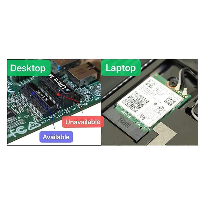 WiFi 6E Intel AX210 and WiFi 6 Intel AX200 for Upgrading Laptop to WiFi 6 Speed 2400Mbps + 574Mbps