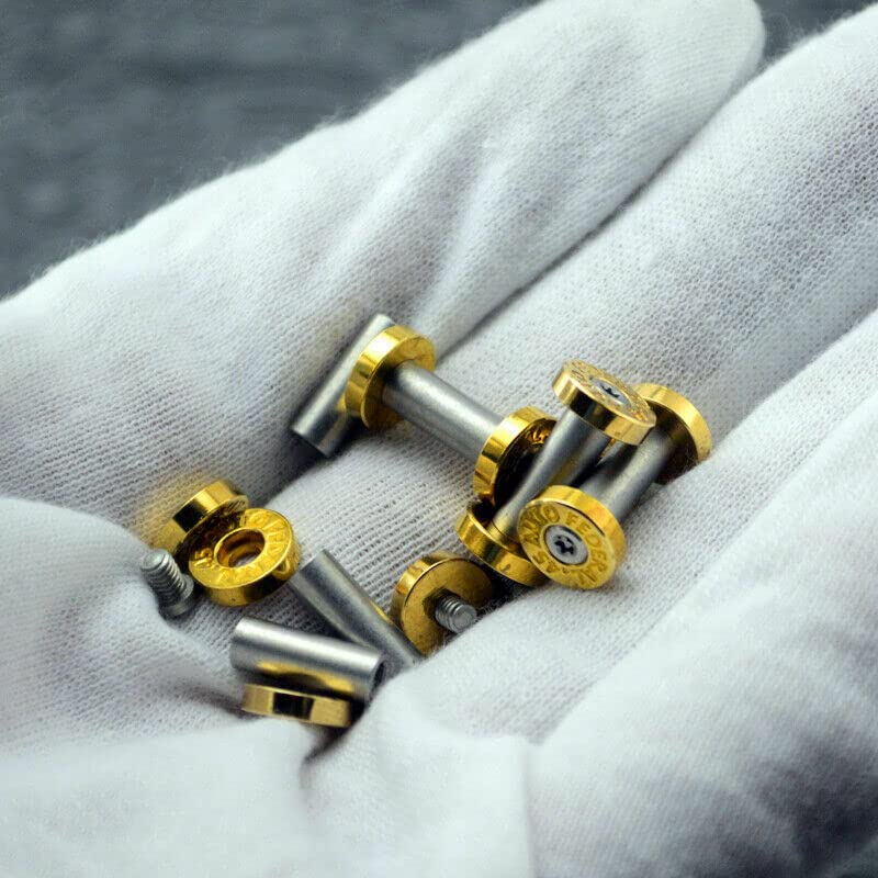 10PCS Handle Screws Nuts Knife Handle Steel Rivets DIY Knife Pins Bolts Rivets (1) 1