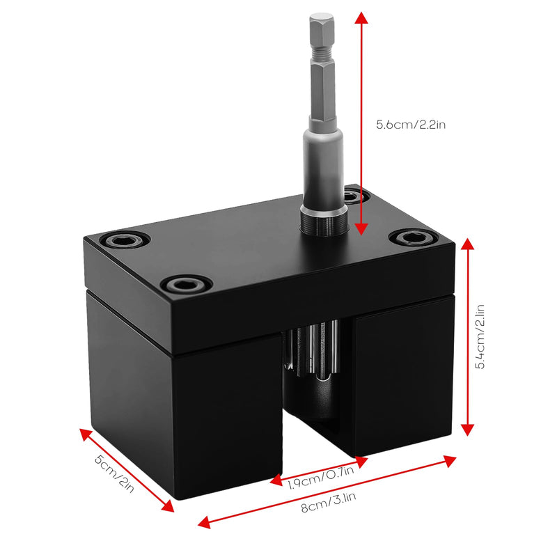 C5A2 Impact Power Assisted Crimper HVAC Crimping Tool - Shank Pipe Crimping Machine, Stainless Steel Pipe Fitting Splicing Tool for Sheet Metal Crimp