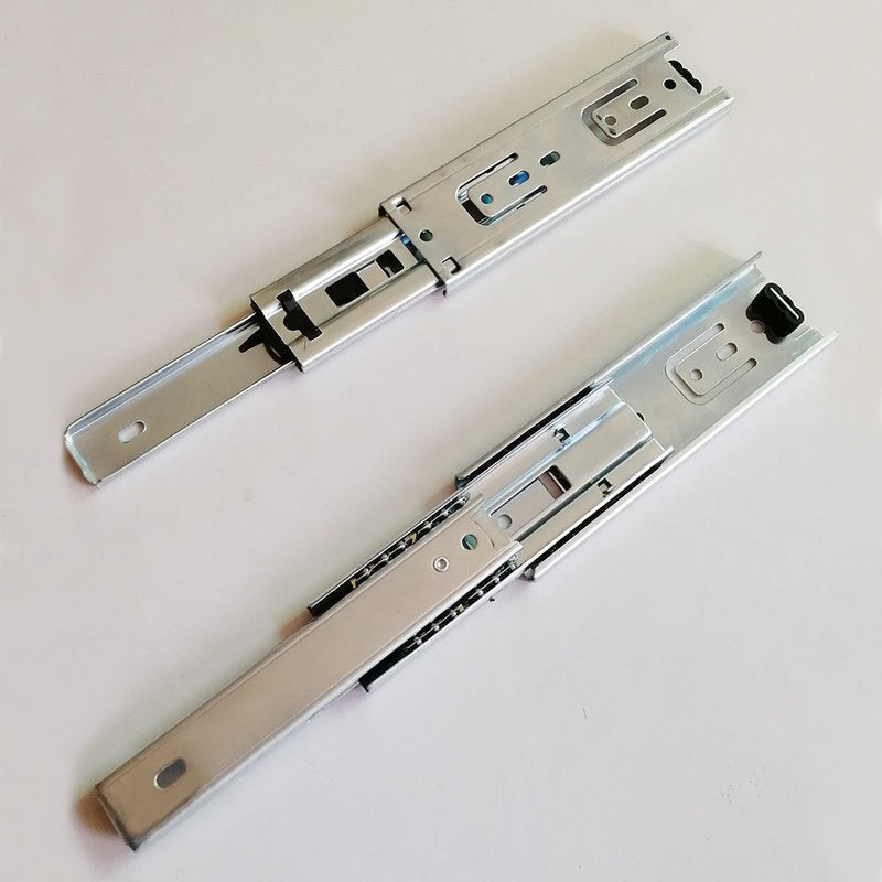 6 inch Length Full Extension Drawer Slides Telescopic Ball Bearing Slide Rail for Furniture 1 Pair (Pack of 2) 6 Inch (Pack of 2)