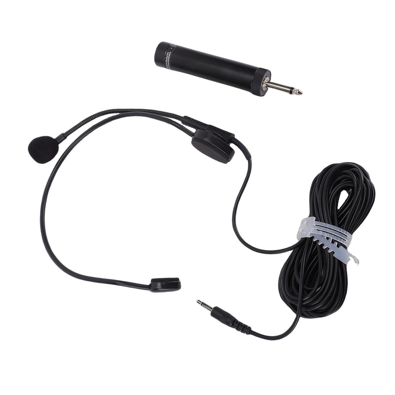 Wired Headset Microphone for Amplifier Teacher Presenter | HiFi Sound Flexible Adjustable Head Mounted Mic with 3.5mm Jack, Lightweight Ergonomic Headset Mic for Singing Speech