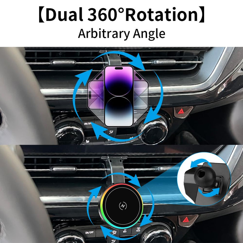 Car Magnetic Phone Mount for Chevrolet Chevy Trax 2024 2025 2026 Auto Interior Accessories Best Cellphone Holder Fast 15W Wireless Charger Cell Phones Charging Screen Stand Accessory